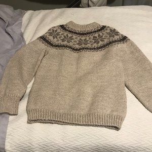 Handknit Australian wool jumper
